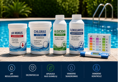 5 substanțe chimice esențiale pentru piscină