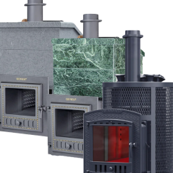 Sobe pe lemne GEFEST pentru saună