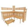 Module bancă saună