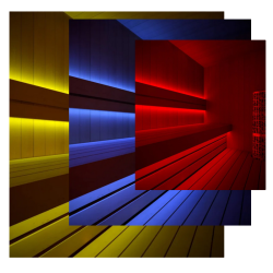 Benzi LED pentru saună, RGB