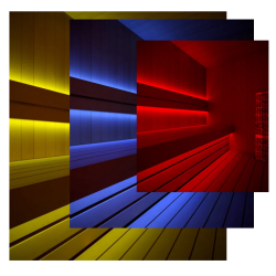 Benzi LED pentru saună, RGB