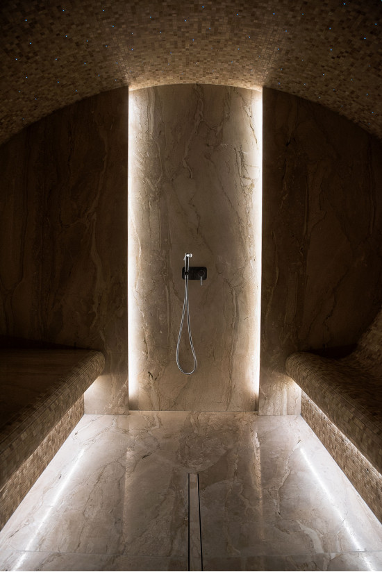 Băi în Kursevel, Franța - Băi cu aburi