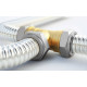 Țeavă Sauflex din oțel inoxidabil galvanizat pentru abur, 1,5 m