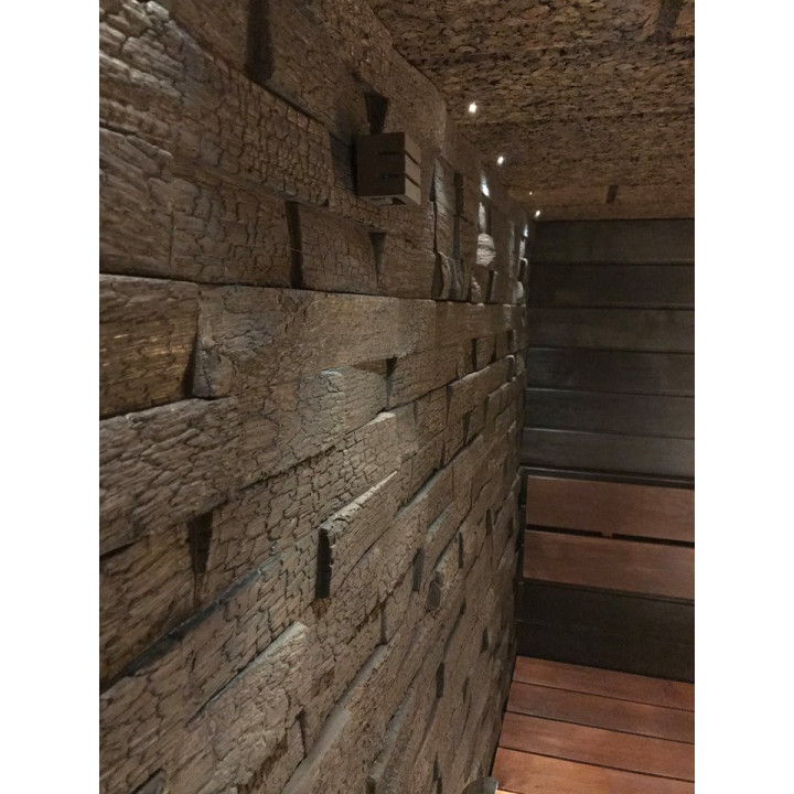 Panouri decorative din lemn IMPRESSA, stejar carbonizat