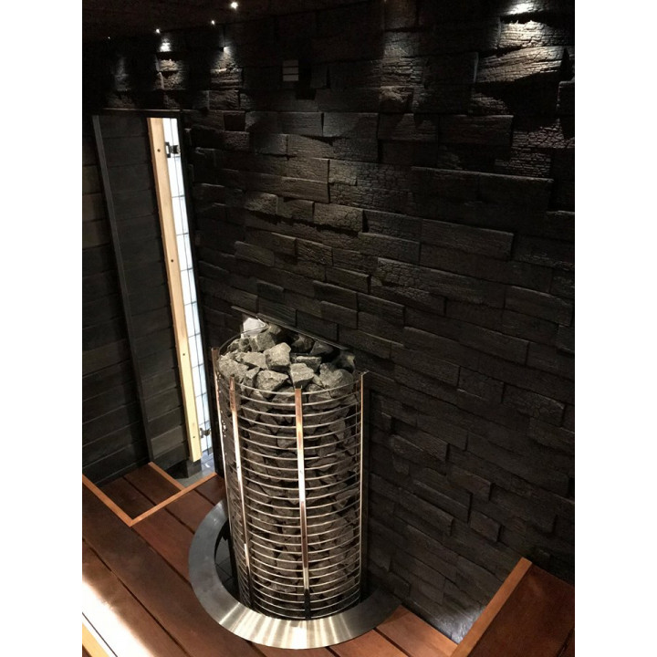 Panouri decorative din lemn IMPRESSA, stejar carbonizat