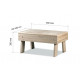 Banca sauna - scara HS 1, aspen