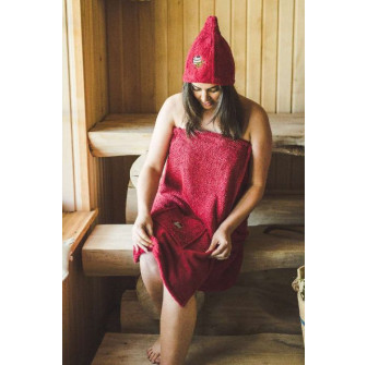 Sort sauna pentru femeie - BURGUNDY