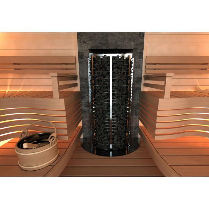 Încălzitor electric pentru saună – SAWOTEC Tower Wall, fără unitate de control 6 kW