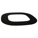 Flanșă de încorporare - HELO Himalaya, sticlă neagră - 0