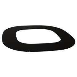 Flanșă de încorporare - HELO Himalaya, sticlă neagră  Flanșă de încorporare - HELO Himalaya, sticlă neagră