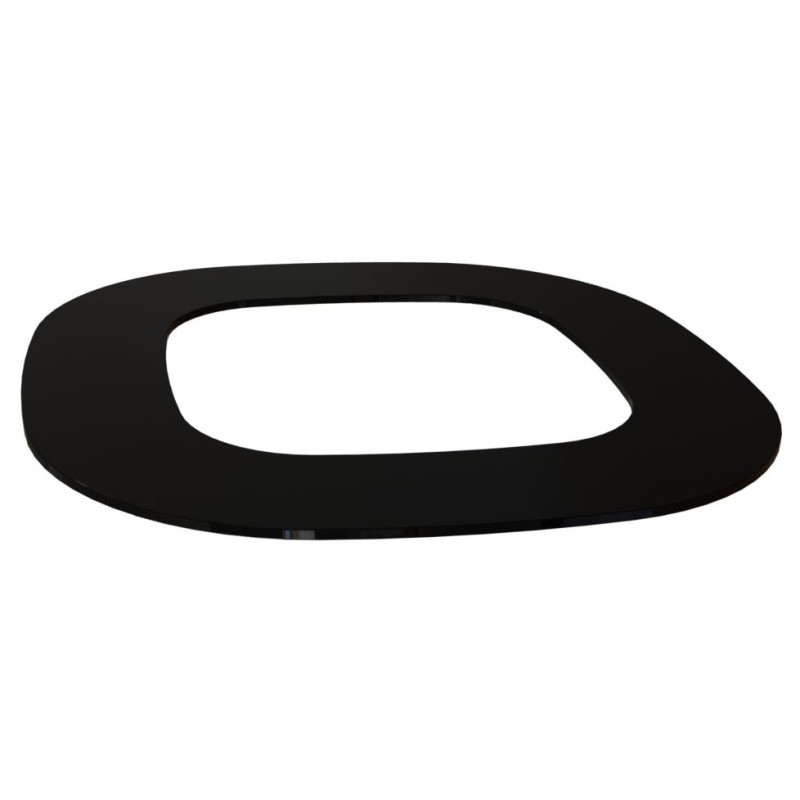Flanșă de încorporare - HELO Himalaya, sticlă neagră