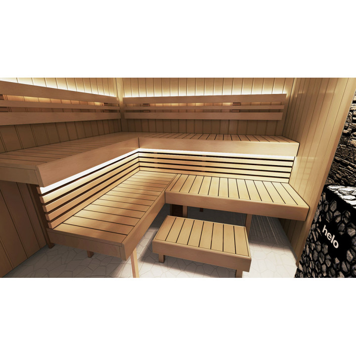 Bancă modulară pentru saună OPTIMAL, Thermo aspen