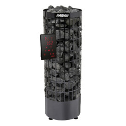 Încălzitor electric pentru saună - HARVIA Cilindro Black Steel PC70XE 6,8 kW