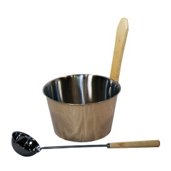 Set din inox SAUNIA 4 l 