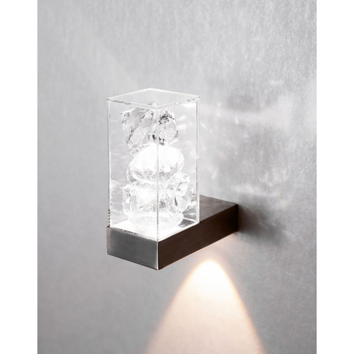 Lumina clara LED CARIITTI Toive cu cristale