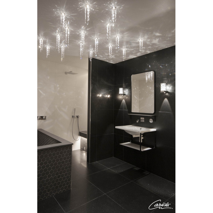 Lumina clara LED CARIITTI Toive cu cristale