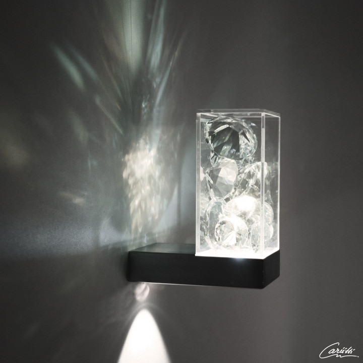 Lumina clara LED CARIITTI Toive cu cristale