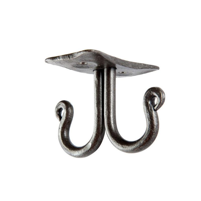 Suport pentru prosoape sub raft, două cârlige