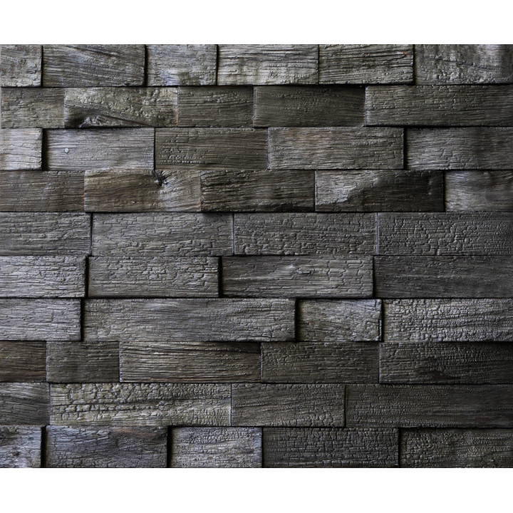 Panouri decorative din lemn IMPRESSA, stejar carbonizat