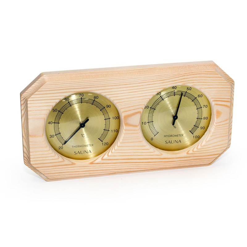 Termohigrometru SAUFLEX, orizontal, octogonal