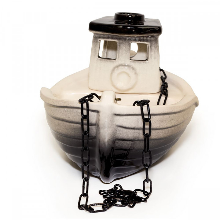 Recipient ceramic pentru parfumuri - trauler