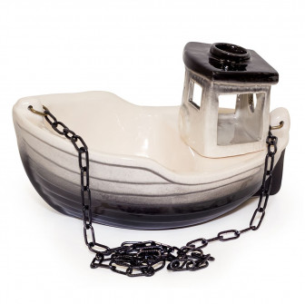 Recipient ceramic pentru parfumuri - trauler