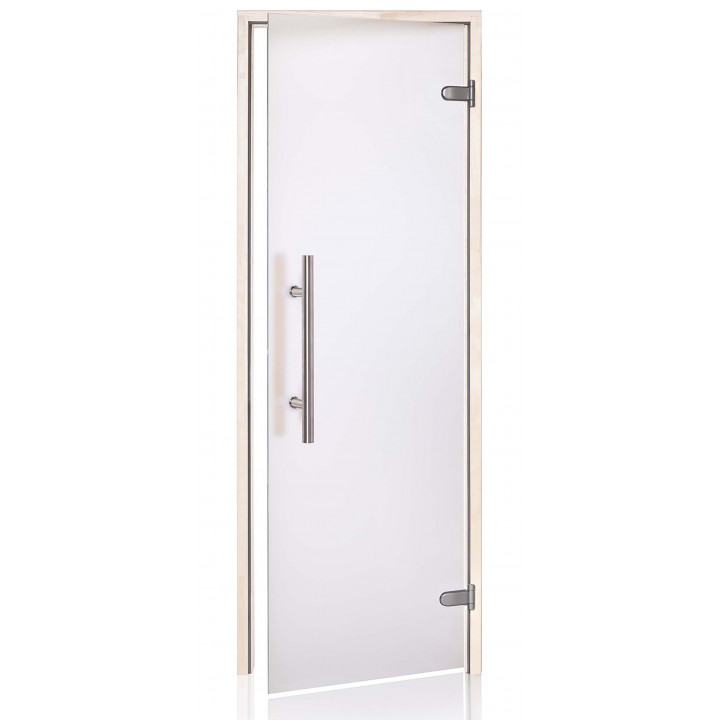 Uși de saună din sticlă AD PREMIUM LIGHT, Sticlă mată, 80 x 200, Aspen, Mat transparent