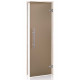 Uși de saună din sticlă AD PREMIUM LIGHT, Sticlă mată, 70 x 190, Aspen, Bronz Mat