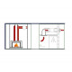 Ventilator pentru saună VOK-T 150°C, 120/Ø100mm