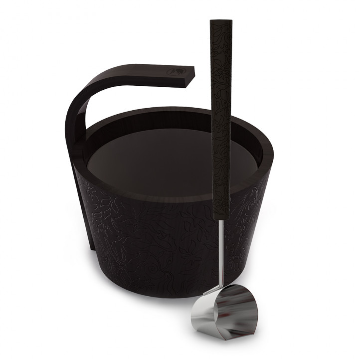 Set sauna SAWO - Mai mult abur, premium, negru 4 l
