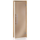 Uși de saună din sticlă AD PREMIUM LIGHT, Thermo aspen, 80 x 200