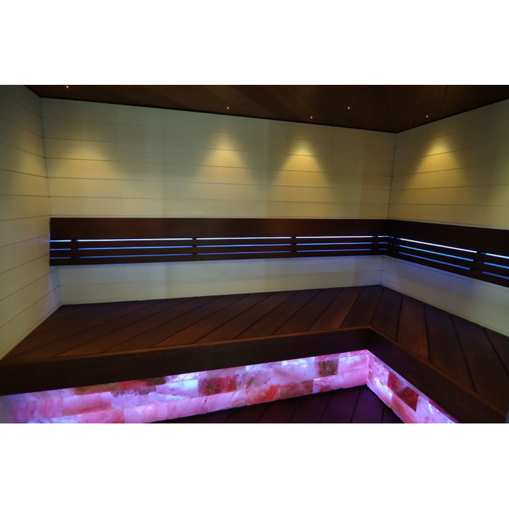 Cărămizi de sare de Himalaya lustruite cu crestătură 200x100x50mm