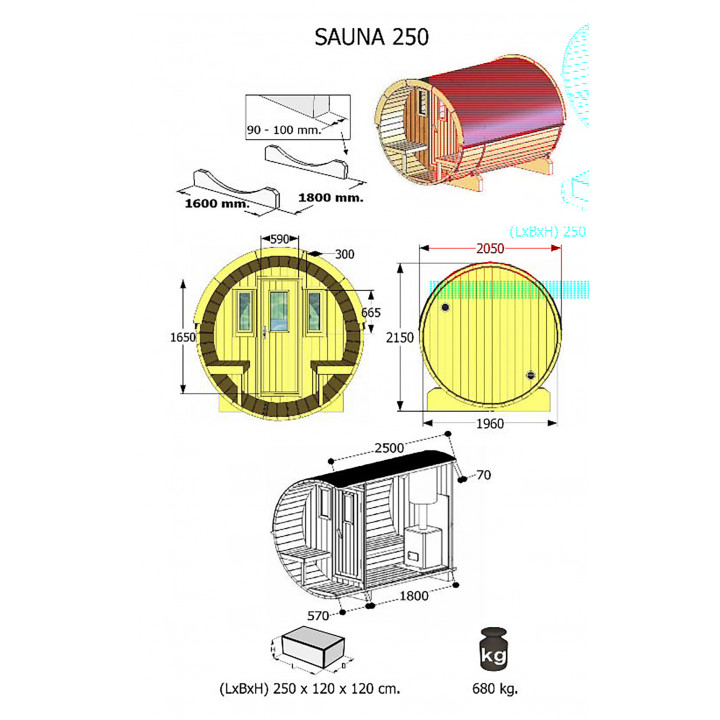 Sauna casa 250