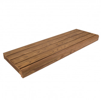 Bancă pentru saună, pin tratat termic, 135x654x1800-2400mm