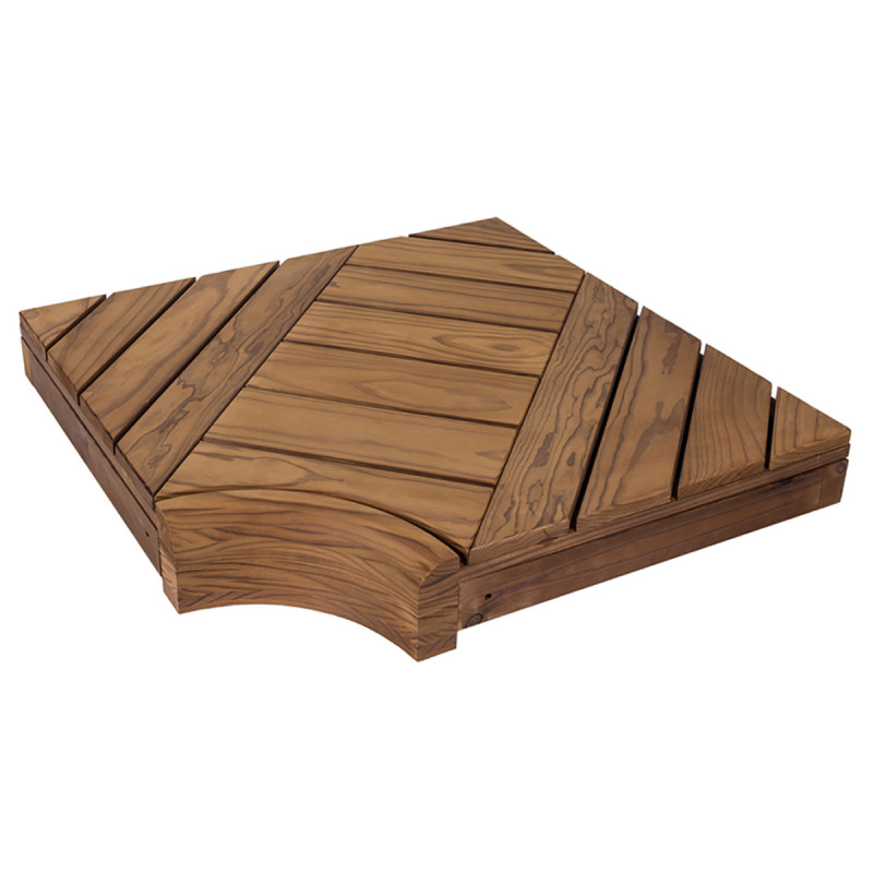 Modul de colț pentru bănci modulare de saună, Pin