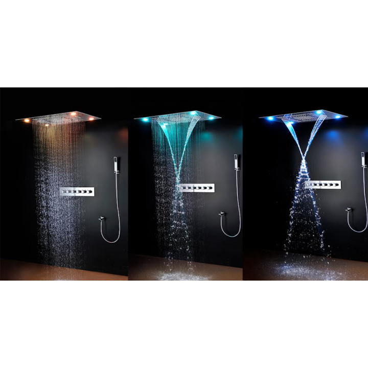 Duș cu efect de ploaie Steamtec Tolo, 600x800 mm