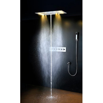 Duș cu efect de ploaie Steamtec Tolo, 380x700 mm
