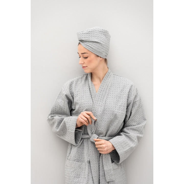 Halat de baie, L / XL, gri deschis
