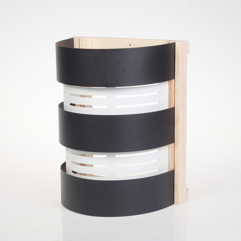 Abajur SAUFLEX, negru, alb