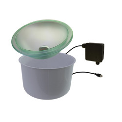 Vas CARIITTI cu LED iluminat cu robinet de evacuare a apei 5 l 