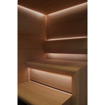 CARIITTI Sauna Linear Glass - fiting cu fibră optică