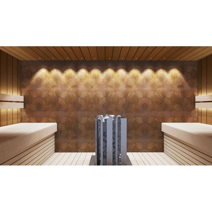 Panouri decorative din lemn termo-abachi HEXACON