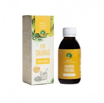 Amestec de extracte de plante pentru saune cu uleiuri esențiale de lămâie și rozmarin, 150 ml