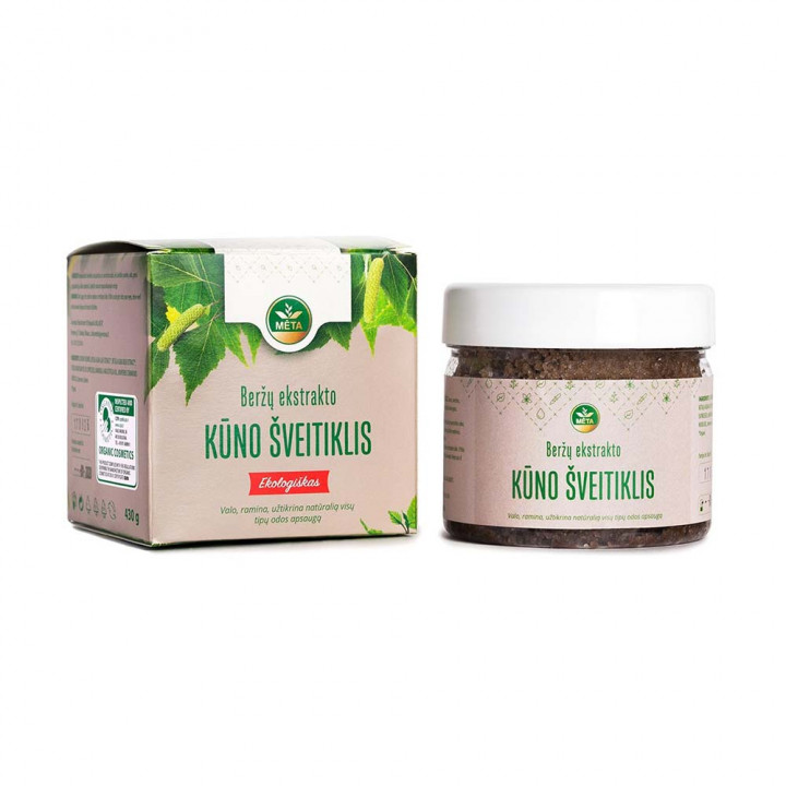 Exfoliant corporal cu extract de mesteacăn, 430 g