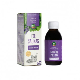 Amestec de extracte de plante pentru saune cu uleiuri esențiale de lavandă și melisă, 150 ml