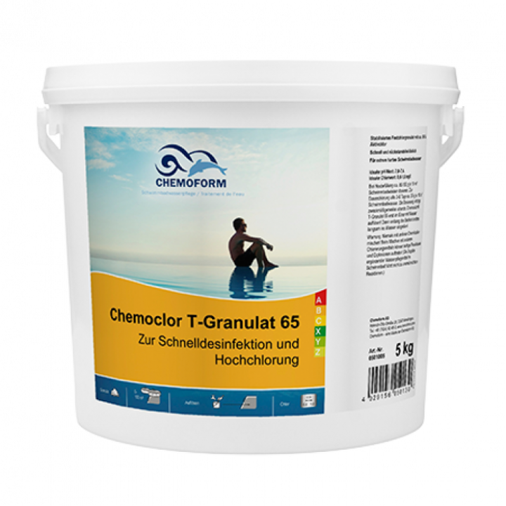 Granule de clor cu dizolvare rapidă, 5 kg