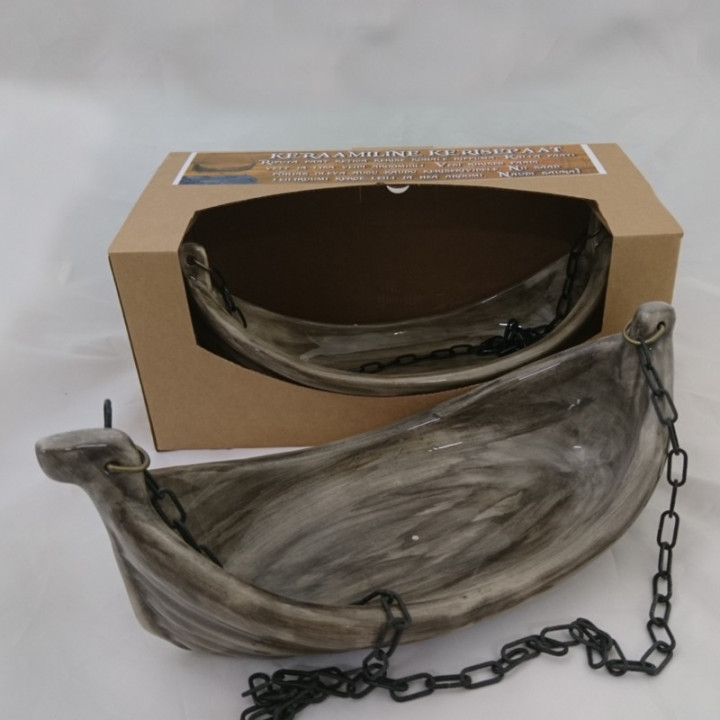 Recipient din ceramică pentru parfumuri - Barcă vikingă