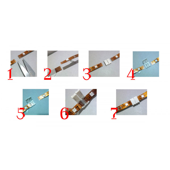 Conector cu bandă LED