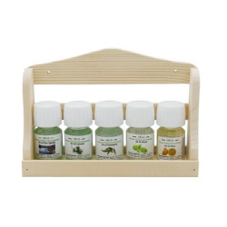 Set parfum ELIGA cu raft de perete din lemn  Set parfum ELIGA cu raft de perete din lemn