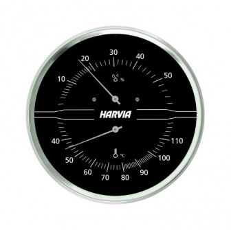 Termohigrometru HARVIA rotund, negru